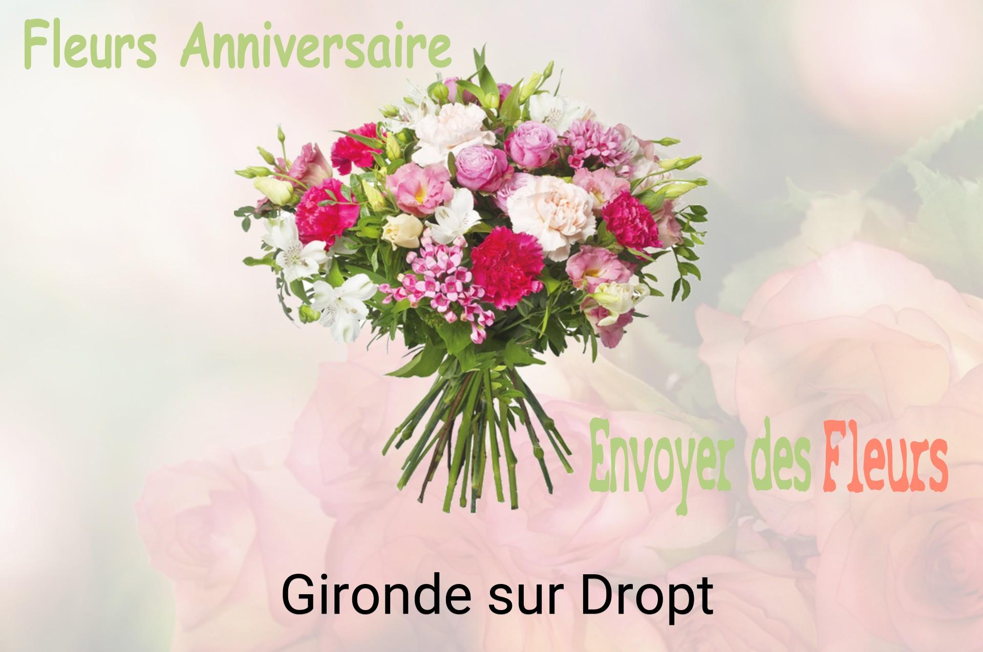 Bouquet de fleurs d’anniversaire livré à Gironde-sur-Dropt