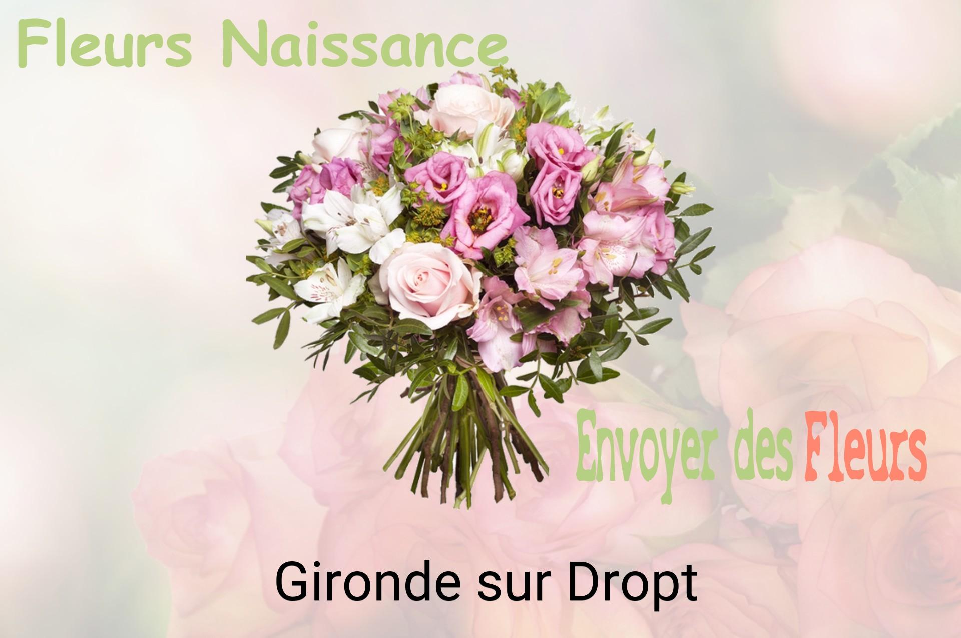 Bouquet de fleurs de naissance livré à Gironde-sur-Dropt